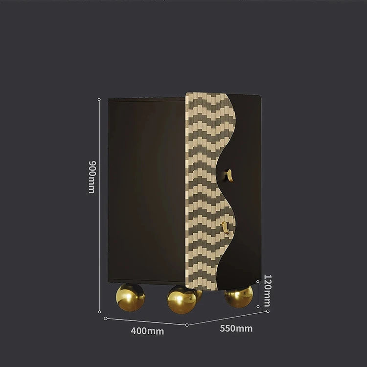 スタイリッシュなステンレス製キャビネット|モダンデザインで収納力抜群|リビング・寝室に最適なインテリア家具 fjd-4742