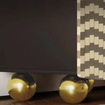 スタイリッシュなステンレス製キャビネット|モダンデザインで収納力抜群|リビング・寝室に最適なインテリア家具 fjd-4742