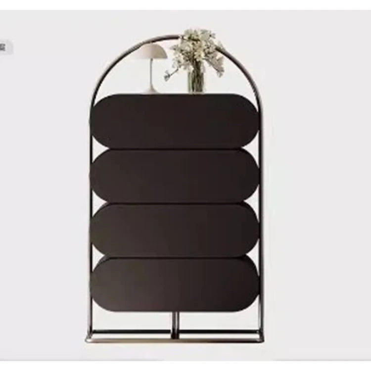 スタイリッシュなステンレス製キャビネット - モダンなパインデザインでおしゃれな収納空間を実現! fjd-4743