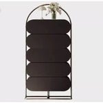 スタイリッシュなステンレス製キャビネット - モダンなパインデザインでおしゃれな収納空間を実現! fjd-4743