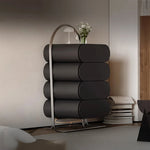 スタイリッシュなステンレス製キャビネット - モダンなパインデザインでおしゃれな収納空間を実現! fjd-4743