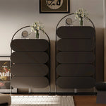 スタイリッシュなステンレス製キャビネット - モダンなパインデザインでおしゃれな収納空間を実現! fjd-4743