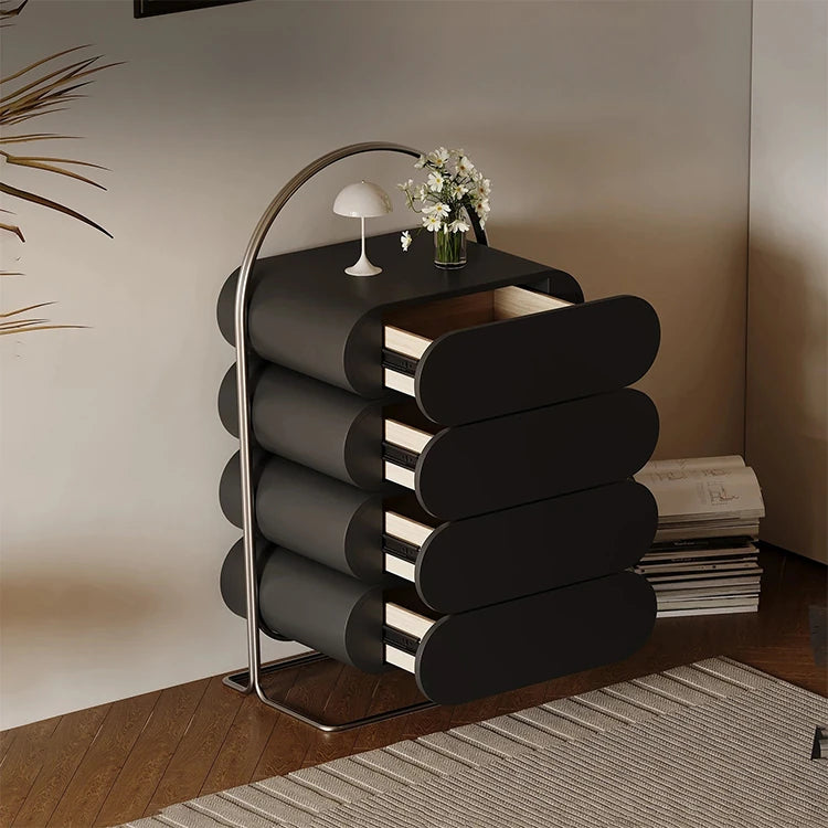 スタイリッシュなステンレス製キャビネット - モダンなパインデザインでおしゃれな収納空間を実現! fjd-4743