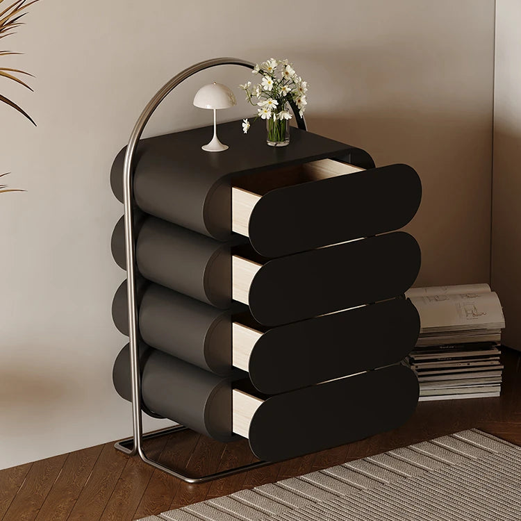 スタイリッシュなステンレス製キャビネット - モダンなパインデザインでおしゃれな収納空間を実現! fjd-4743