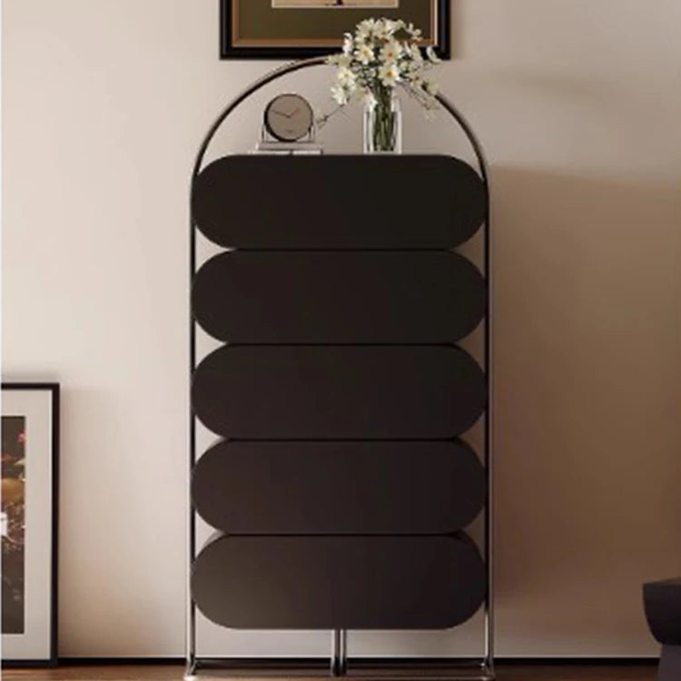 スタイリッシュなステンレス製キャビネット - モダンなパインデザインでおしゃれな収納空間を実現! fjd-4743