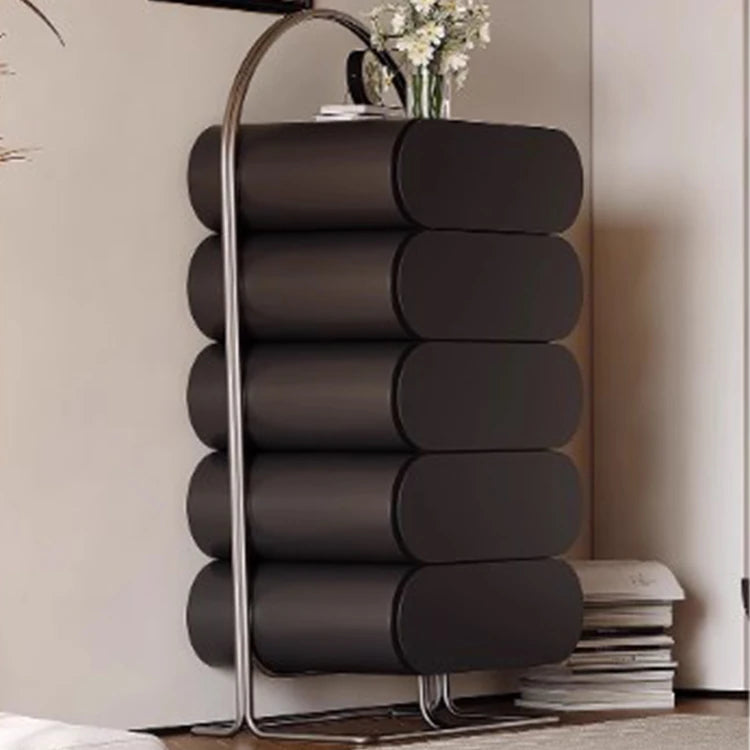 スタイリッシュなステンレス製キャビネット - モダンなパインデザインでおしゃれな収納空間を実現! fjd-4743