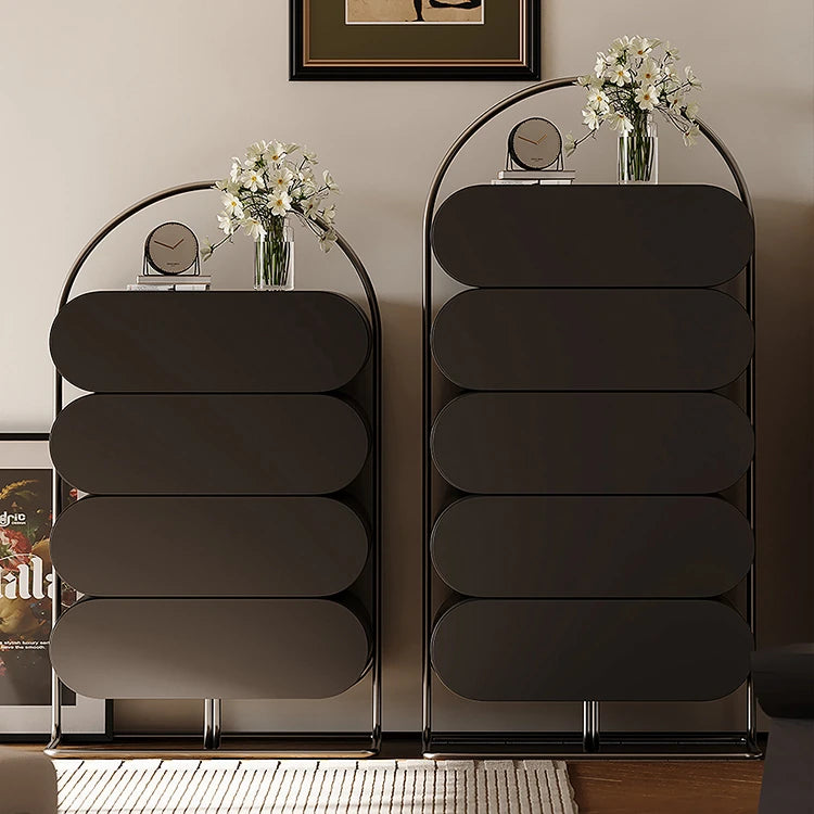 スタイリッシュなステンレス製キャビネット - モダンなパインデザインでおしゃれな収納空間を実現! fjd-4743