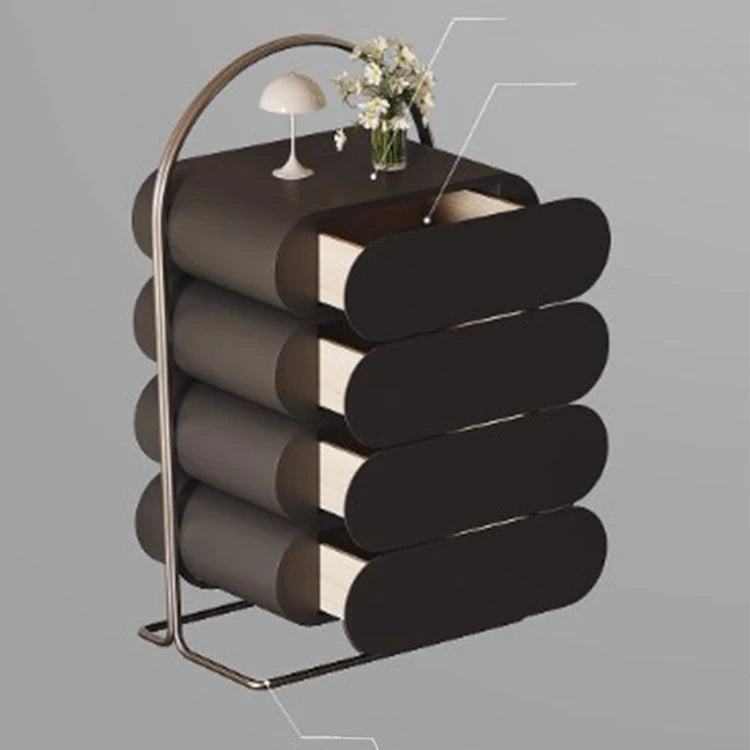 スタイリッシュなステンレス製キャビネット - モダンなパインデザインでおしゃれな収納空間を実現! fjd-4743