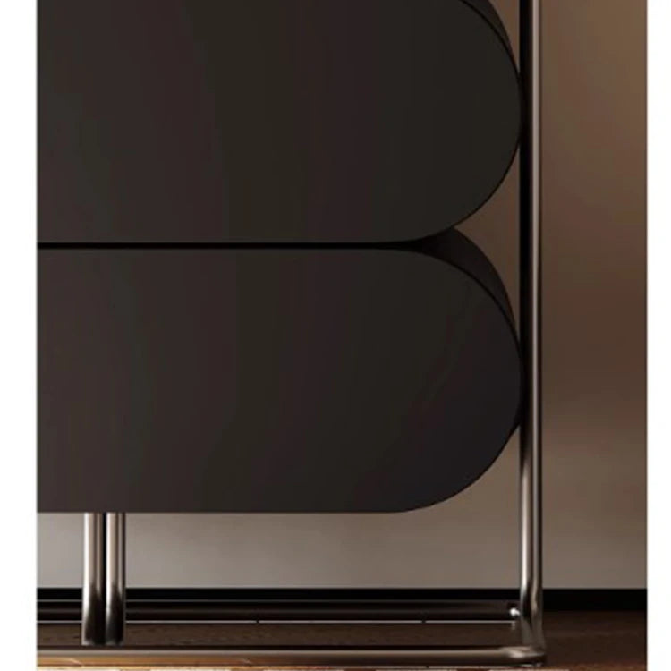 スタイリッシュなステンレス製キャビネット - モダンなパインデザインでおしゃれな収納空間を実現! fjd-4743