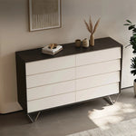 ステンレス製のモダンキャビネット|パイン材使用・収納力抜群・インテリアに最適 fjd-4744