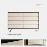 ステンレス製のモダンキャビネット|パイン材使用・収納力抜群・インテリアに最適 fjd-4744