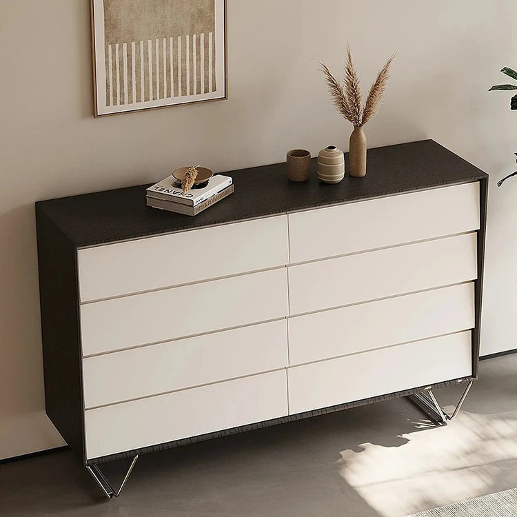 ステンレス製のモダンキャビネット|パイン材使用・収納力抜群・インテリアに最適 fjd-4744