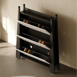 アッシュ材キャビネット - モダンでスタイリッシュな収納家具、3段引き出し付き fjd-4746