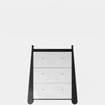 アッシュ材キャビネット - モダンでスタイリッシュな収納家具、3段引き出し付き fjd-4746