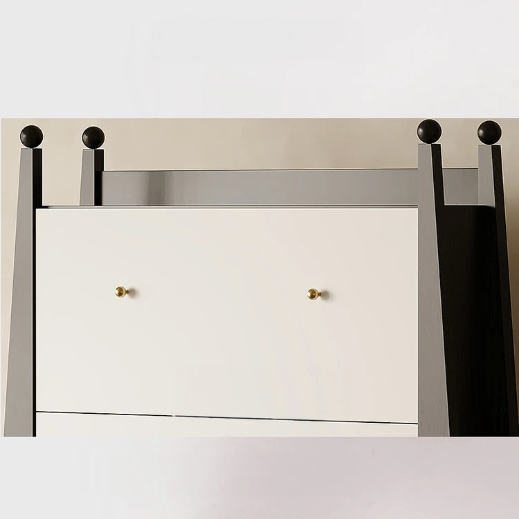 アッシュ材キャビネット - モダンでスタイリッシュな収納家具、3段引き出し付き fjd-4746