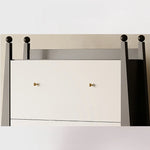 アッシュ材キャビネット - モダンでスタイリッシュな収納家具、3段引き出し付き fjd-4746