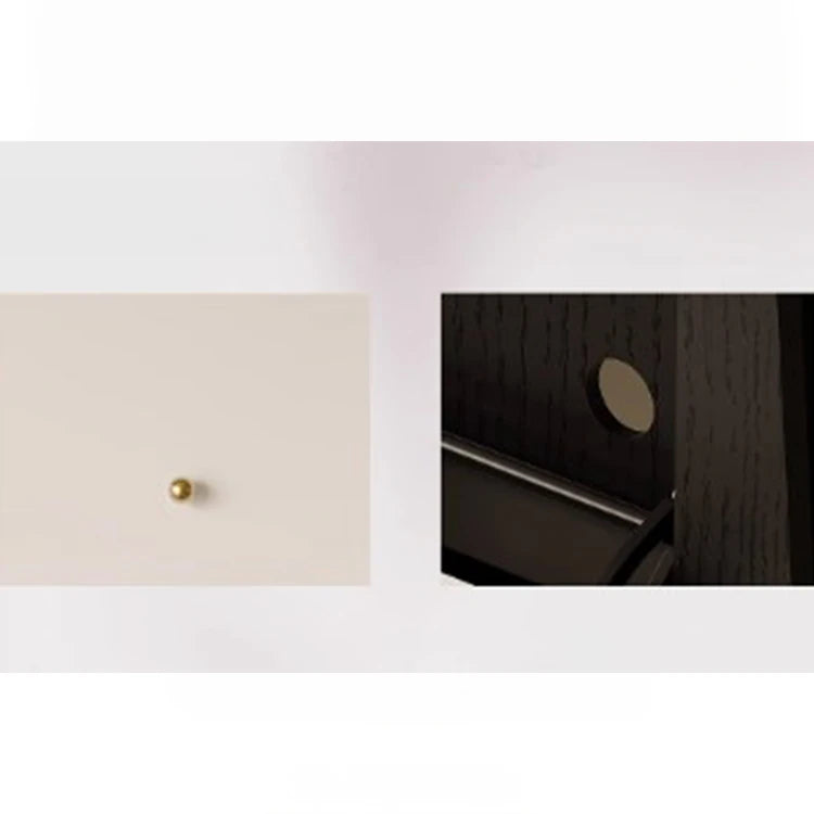 アッシュ材キャビネット - モダンでスタイリッシュな収納家具、3段引き出し付き fjd-4746