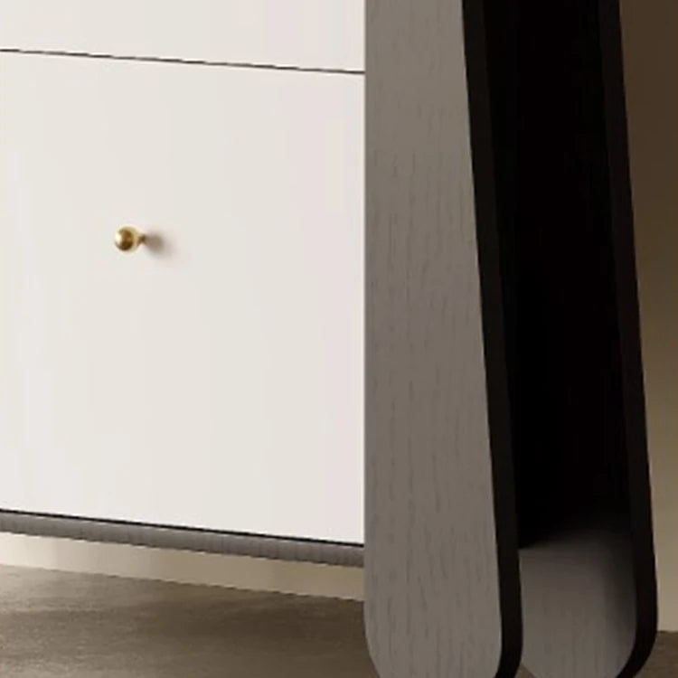 アッシュ材キャビネット - モダンでスタイリッシュな収納家具、3段引き出し付き fjd-4746