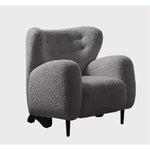 シープボア ステンレス製コンフォートチェア|おしゃれで居心地の良いインテリア家具 fjd-4747