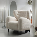 シープボア ステンレス製コンフォートチェア|おしゃれで居心地の良いインテリア家具 fjd-4747