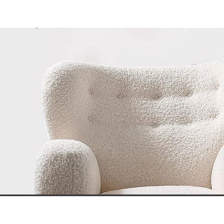 シープボア ステンレス製コンフォートチェア|おしゃれで居心地の良いインテリア家具 fjd-4747