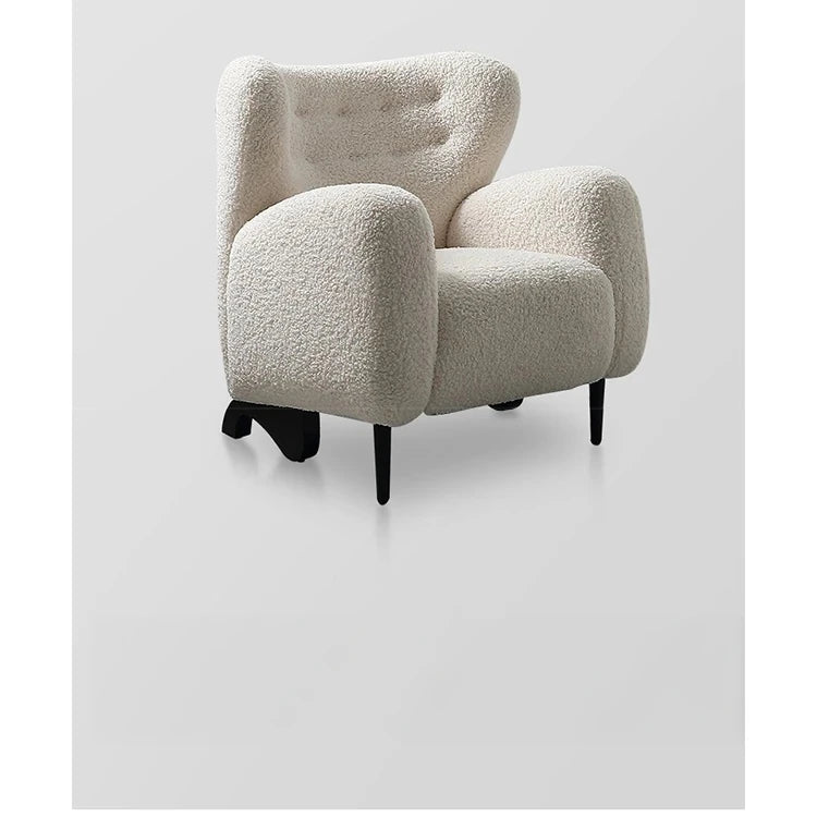 シープボア ステンレス製コンフォートチェア|おしゃれで居心地の良いインテリア家具 fjd-4747