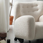 シープボア ステンレス製コンフォートチェア|おしゃれで居心地の良いインテリア家具 fjd-4747