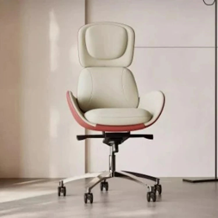 エレガントな合成皮革チェア - アルミニウム合金の洗練デザイン・快適な座り心地のオフィスチェア fjd-4748