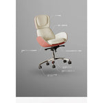 エレガントな合成皮革チェア - アルミニウム合金の洗練デザイン・快適な座り心地のオフィスチェア fjd-4748