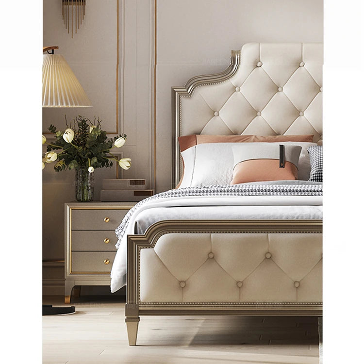 エレガントなデザインのパイン材ナイトテーブル - 3段引き出し付き、寝室の必需品 fjfn-5273