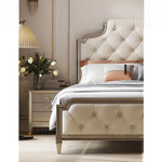 エレガントなデザインのパイン材ナイトテーブル - 3段引き出し付き、寝室の必需品 fjfn-5273