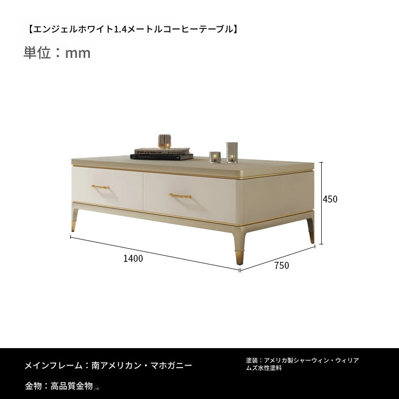 高級感溢れるパイン多層板無垢材センターテーブル - モダンデザインでリビングを彩るシンプルで洗練されたスタイル fjfn-5277