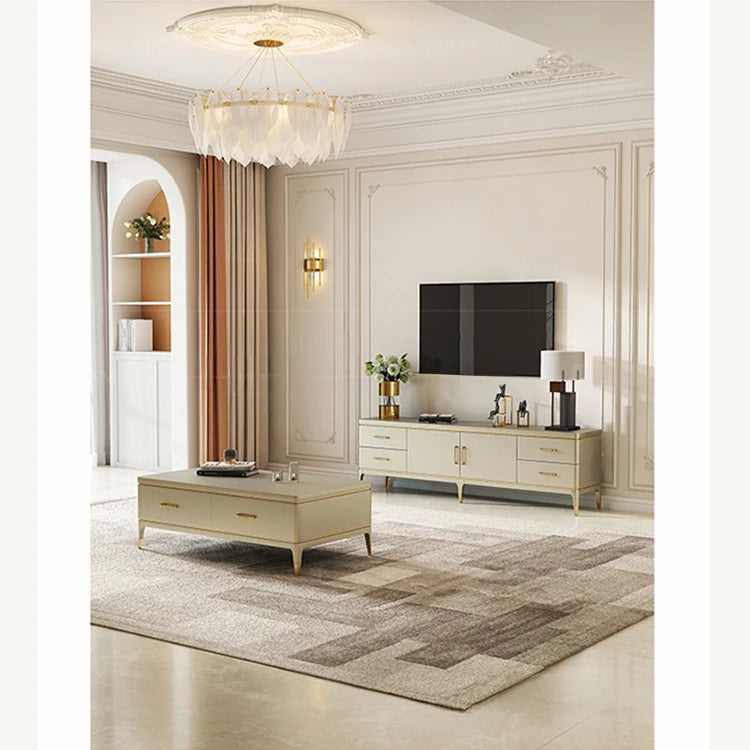 高級感溢れるパイン多層板無垢材センターテーブル - モダンデザインでリビングを彩るシンプルで洗練されたスタイル fjfn-5277