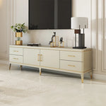 高級パイン材おしゃれTVキャビネット - 多層板デザイン、収納力抜群! fjfn-5278