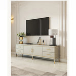 高級パイン材おしゃれTVキャビネット - 多層板デザイン、収納力抜群! fjfn-5278