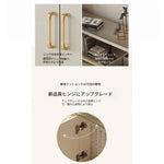 高級パイン材おしゃれTVキャビネット - 多層板デザイン、収納力抜群! fjfn-5278