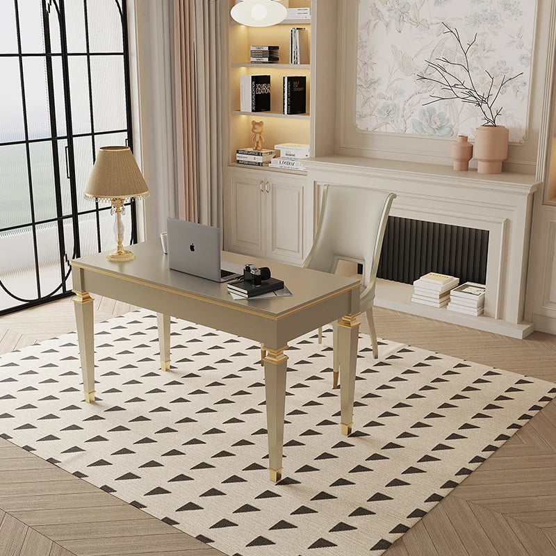 無垢材使用 シンプルエレガントなテーブル - 作業に最適なデザイン デスク fjfn-5279