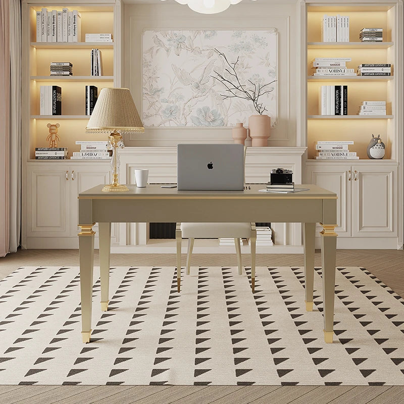 無垢材使用 シンプルエレガントなテーブル - 作業に最適なデザイン デスク fjfn-5279