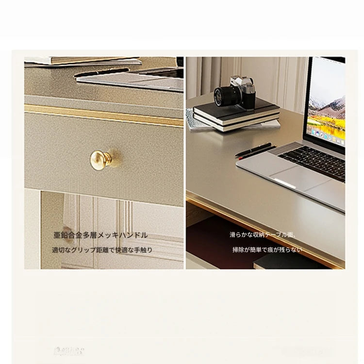 無垢材使用 シンプルエレガントなテーブル - 作業に最適なデザイン デスク fjfn-5279