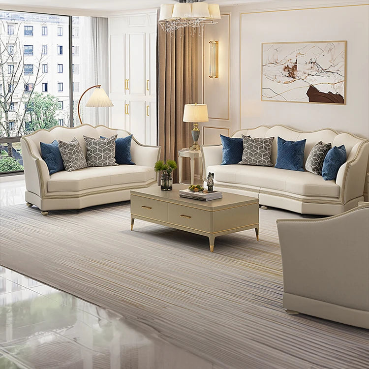 高級感溢れる無垢材ソファー|本革&PUレザー使用のエレガントデザイン【リビング家具】 fjfn-5281