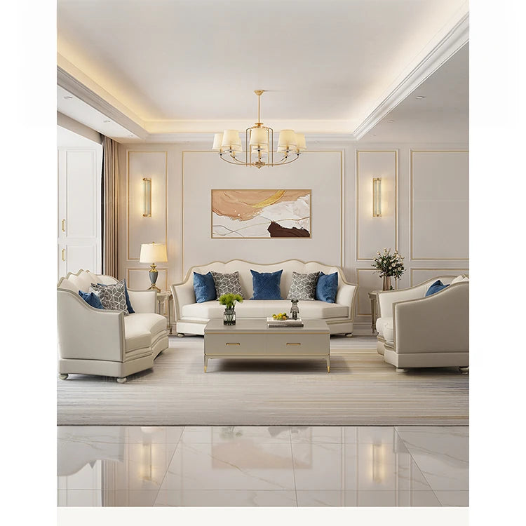 高級感溢れる無垢材ソファー|本革&PUレザー使用のエレガントデザイン【リビング家具】 fjfn-5281