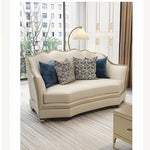 高級感溢れる無垢材ソファー|本革&PUレザー使用のエレガントデザイン【リビング家具】 fjfn-5281