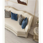 高級感溢れる無垢材ソファー|本革&PUレザー使用のエレガントデザイン【リビング家具】 fjfn-5281