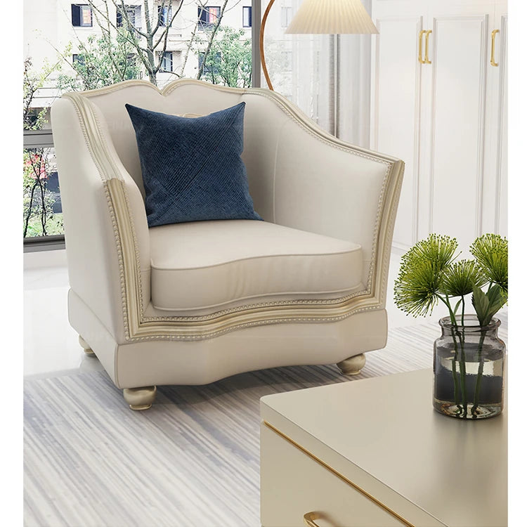 高級感溢れる無垢材ソファー|本革&PUレザー使用のエレガントデザイン【リビング家具】 fjfn-5281