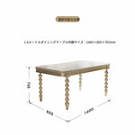 高級感漂う大理石無垢材テーブル - エレガントなダイニング家具で家族や友人との特別な時間を演出 fjfn-5282