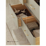 パイン多層板製 シンプルモダンキャビネット 6段引き出し収納 おしゃれインテリア家具 fjfn-5285