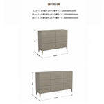 パイン多層板製 シンプルモダンキャビネット 6段引き出し収納 おしゃれインテリア家具 fjfn-5285