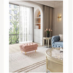 【おしゃれなピンクソファー】無垢材とステンレスの高品質仕上げ|洗練されたデザインでリビングを華やかに fjfn-5289