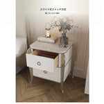 高級感溢れる無垢材ナイトテーブル - おしゃれなデザインでお部屋を彩る収納家具 fjfn-5290