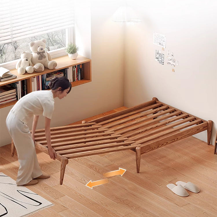 極上の眠りを実現アッシュ材ベッド - 北欧スタイル高品質デザイン fjjj-1652